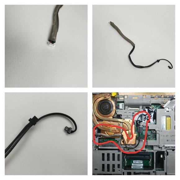 Câble D’alimentation/interrupteur Lenovo ThinkCentre M75e – FRU 39K5022 – 47 Cm – Occasion Fonctionnel